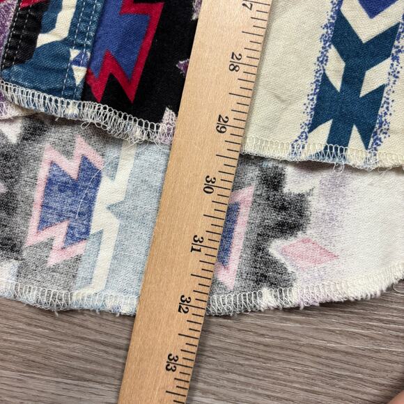 Vintage Wrangler Aztec Southwest Button Up Shirt X Long Tails Men's XL - Picture 8 of 9